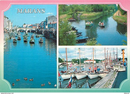 Carte postale marans - 17,