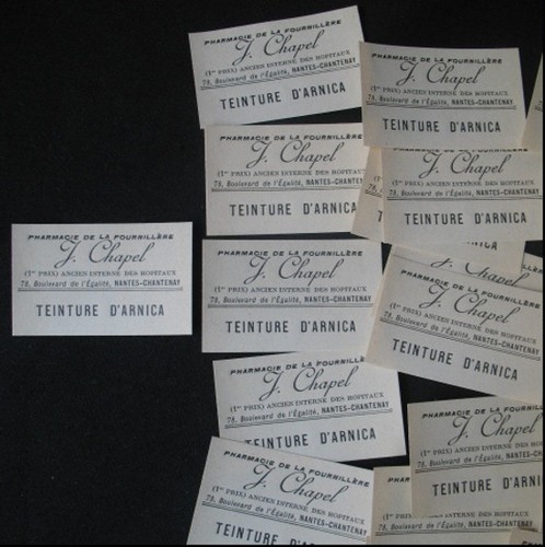 Etiquettes pharmacie arnica - etiquettes,