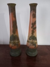 PAIRE DE VASE ANCIEN EMAILLES