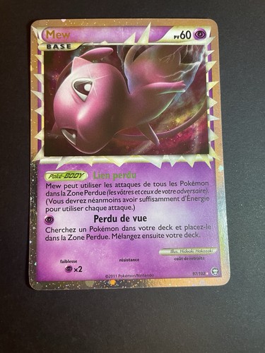 Carte pokémon mew - carte, prime