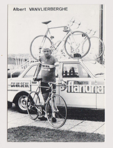 Cyclisme carte cycliste albert - carte,