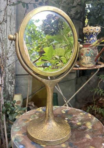Miroir comptoir laiton - miroir, en