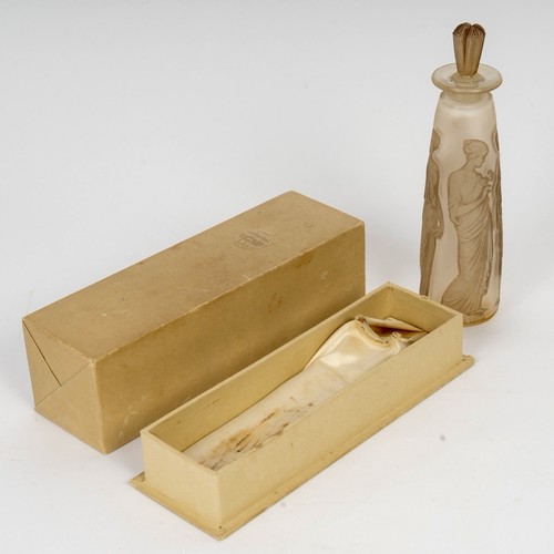 Flacon ambre antique - antique, verre