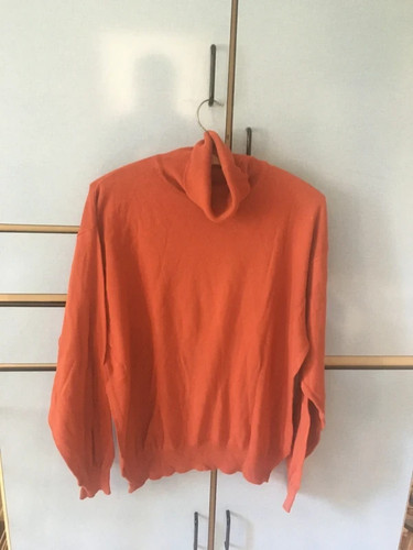 Pull over col roulé - pull-over, rouge