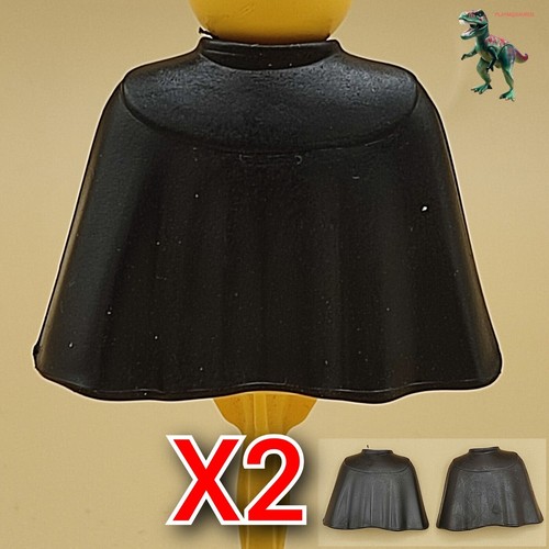 Playmobil cape noire courte - x2,