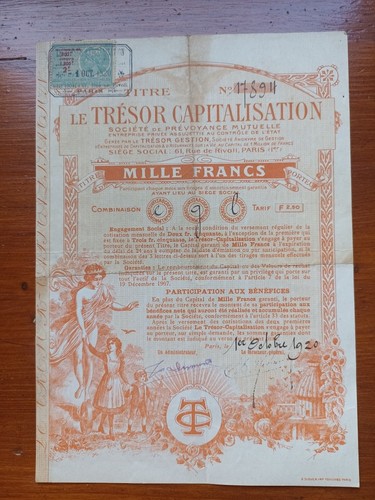 Ancien titre porteur - ancien, au