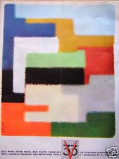 1965 PRESS AD VITRIFYING PAINTINGS V33 FLOORS WALLS METAL WOOD TILES
