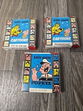 3 Vintage Atlas 8 mm Kiddie Movies Popee,  Little Red Riding Hood, Pinocchio 