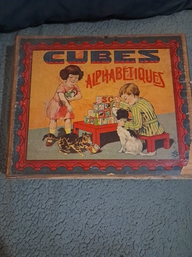 Cubes bois alphabet c15 - c15, france