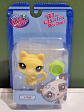 LPS LITTLEST PETSHOP AUTHENTIQUE CHAT JAUNE CHEESE G7 FRANCE MANEKI NEKO PROMO