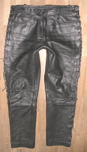 Polo jean cuir homme noir - cuir,