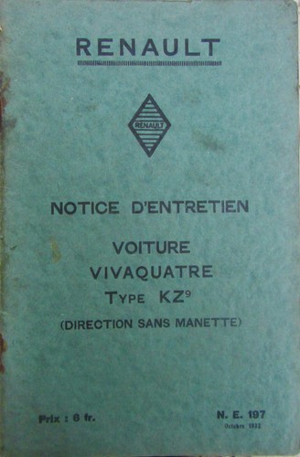1932 renault vivaquatre - , kz9