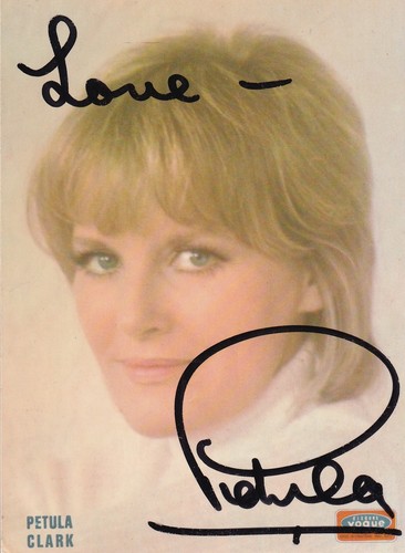 Petula clark ancienne carte - clark,