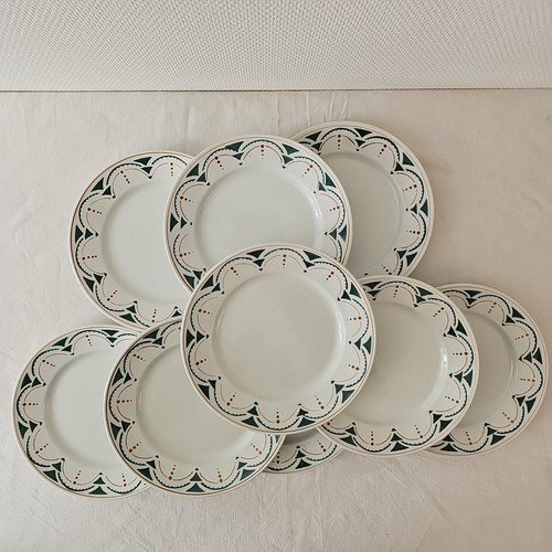 Assiettes plates décor succao - plates,