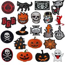 Halloween Iron/Sew On Patch Badge Embroidered Patch Appliques For Clothes