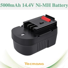 14.4V 5000mAh Batterie pour Black&Decker HPB14 A14 A144 499936-34 BPT1048 B-8316