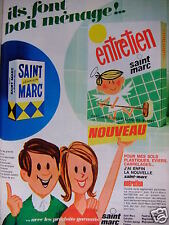 1967 SAINT MARC LAUNDRY ADVERTISING FOR FLOOR AND SINK TILES - ADVERTISING