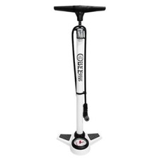 pompe à pied DOKIO BEE PUMP à mano 14b acier blanche double raccord + accessoire