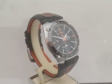 Seiko Sportura Chronograph. Black & Orange. Gents. Retro sports watch