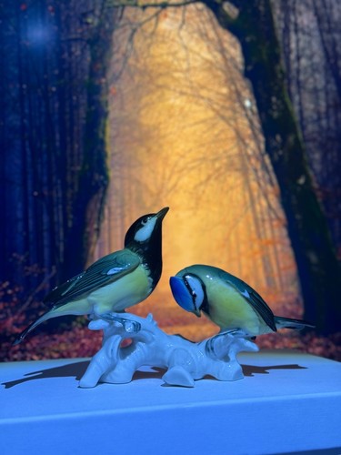 Mésange biscuit porcelaine - mésange,