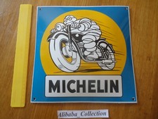 MICHELIN motorcycle email Bibendum enamel plate square 30 cm