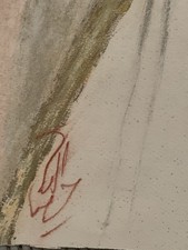 Tableau ancien pastel portrait