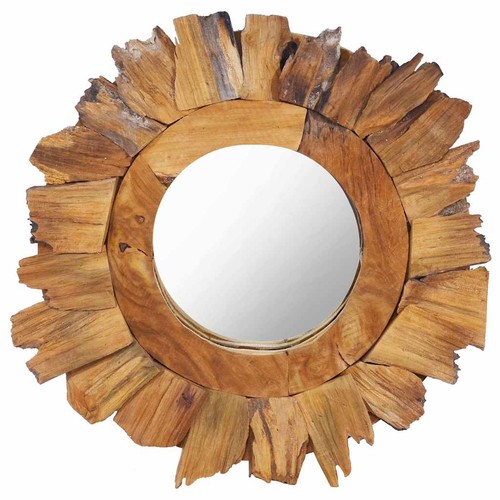 Teck miroir mural rond - 40,