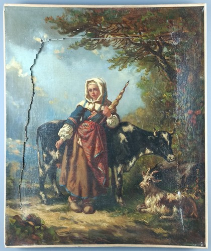 Ancien tableau jeune - ancien, "jeune