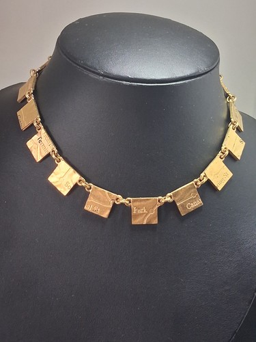 Collier vintage biche bère - collier,