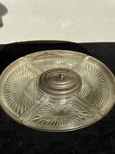 Plateau apéritif à compartiments vintage 