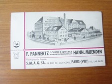 Advertising item Pannertz Hann.Muenden SMAG sample sandpaper leather