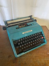 Machine A Écrire Ancienne OLIVETTI Studio 45 Bleu Vintage #C815