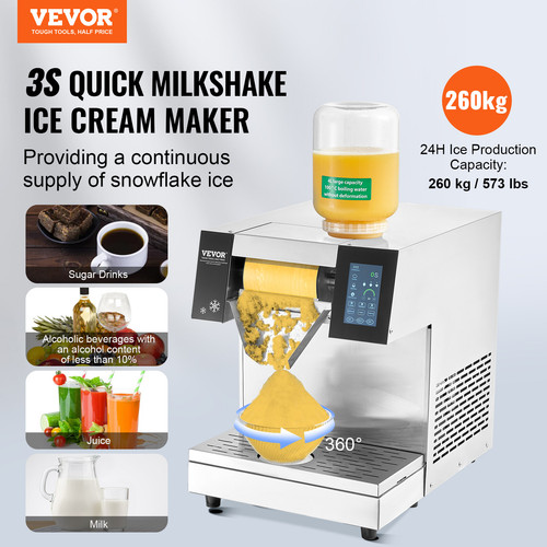 Vevor machine glace - glace, râpée