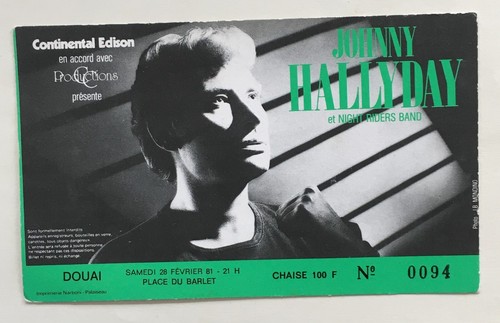 Johnny hallyday ticket concert - ticket,