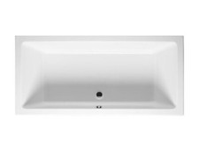 Baignoire rectangulaire RIHO Lugo, encastrable, 2 places, blanc satiné, B1330...