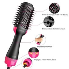 Brosse Lissante Chauffante Sèche Cheveux Brosse Electrique Soufflante Coiffante