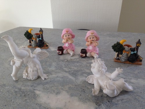 Lot bibelots angelots en - bibelots,