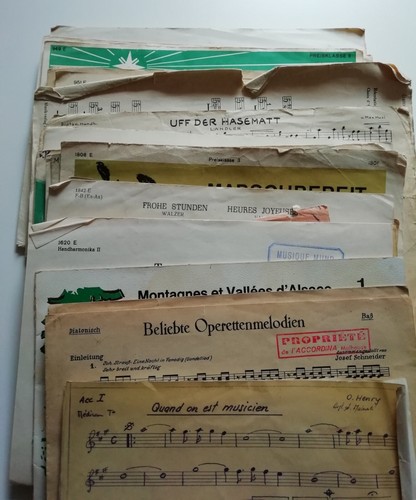 Partitions musique pour - de,