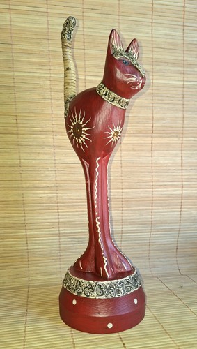 Magnifique grande statue chat - grande,