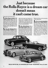 1965 Rolls-Royce Silver Cloud III & Bentley S-3 Original Print Ad