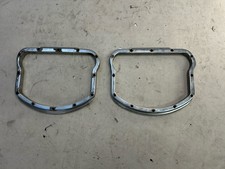 Harley Panhead Rocker Cover D Ring Pair '56-'65 Aluminum Chrome Chopper Patina