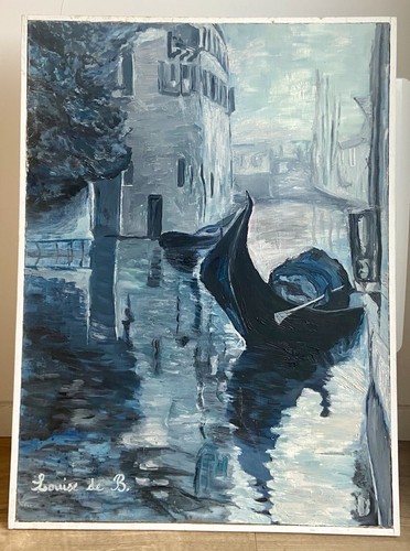 Peinture signée canal - signée:, et