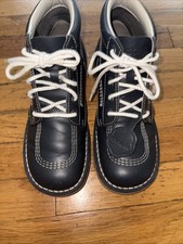 Kickers Kick Hi Leather Navy Boots Unisex Shoes Size EU 39 Women’s 8.5 Men’s 6