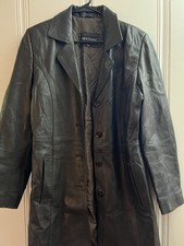 Vintage Ventiuno Italian Leather Genuine Lambskin Coat Women’s Large Button Down