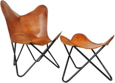 Chaise Papillon En Cuir