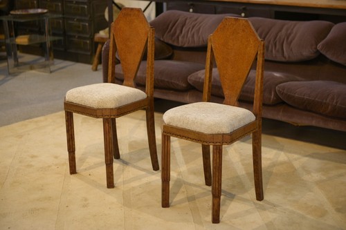 Paire chaises art - paire,