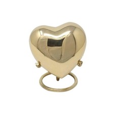 Classique Or Coloré Cœur Souvenir Urne Pour Ashes, Petit Memorial Urnes