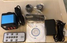 2307su 14MP Industrial Microscope Camera HDMI USB Output w/ 0.5X C-mount Lens -
