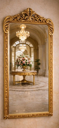 Grand imposant miroir - , style