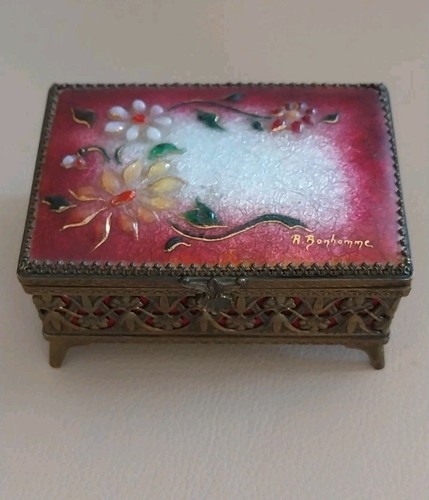Coffret emaux limoges - coffret,